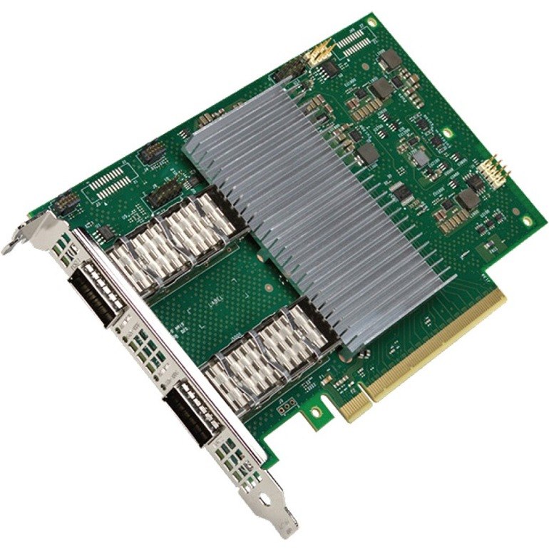 Intel 800 E810-2CQDA2 100Gigabit Ethernet Card for Server - 100GBase-X - QSFP28 - Plug-in Card
