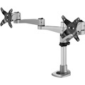 ViewSonic LCD-DMA-001 Monitor Desk Mounting Arm for 2 Monitors up to 24 Inches Each, VESA Compatible, Full Ergonomic Adjustability, 2-in-1 Mounting Base, and Built-In Cable Management