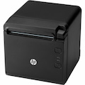 HP Desktop Direct Thermal Printer - Monochrome - Receipt Print - USB - Serial - With Cutter - Black