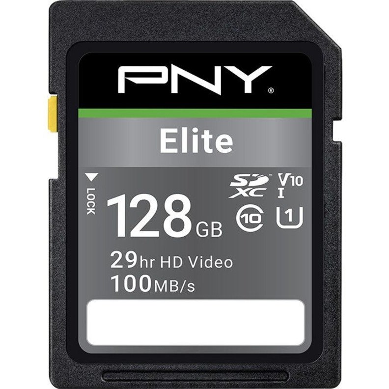 PNY Elite 128 GB Class 10/UHS-I (U1) V10 SDXC