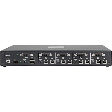 Tripp Lite by Eaton Secure KVM Switch 4-Port DVI to DVI NIAP PP3.0 Certified Audio CAC Support Single Monitor TAA