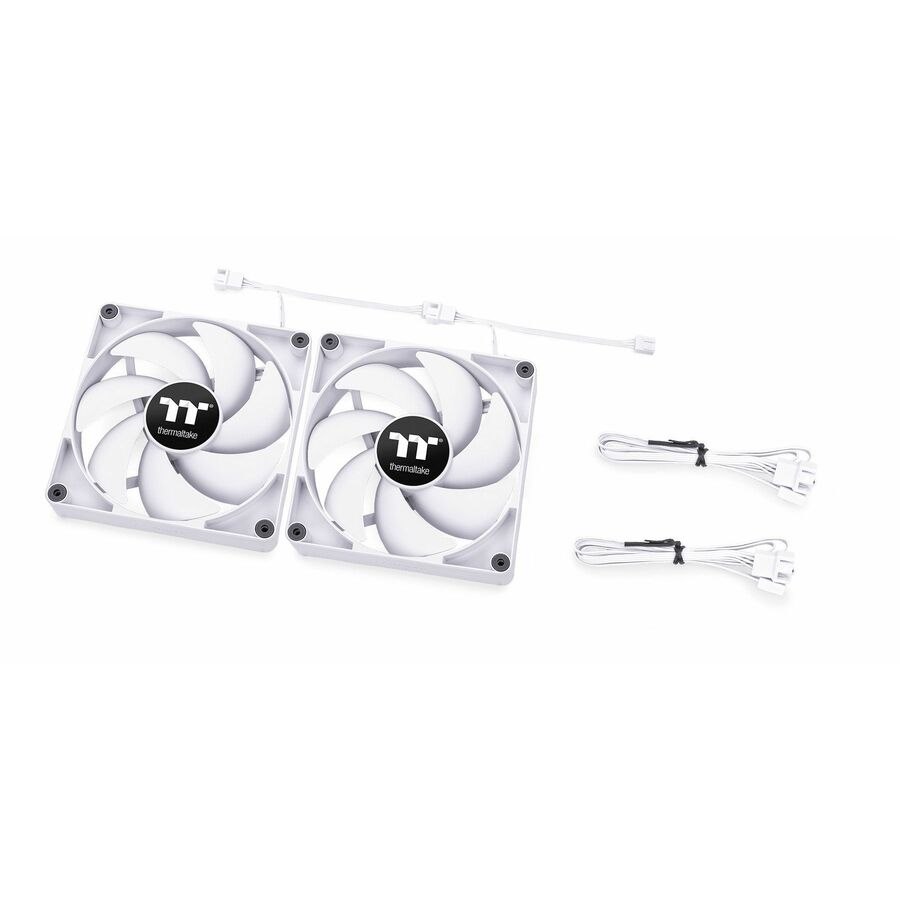 Thermaltake CT120 PC Cooling Fan White (2-Fan Pack) - 2 Pack