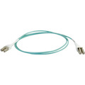 C2G 4m LC Uniboot 10Gb 50/125 OM3 Duplex Multimode PVC Fiber Optic Cable - Aqua