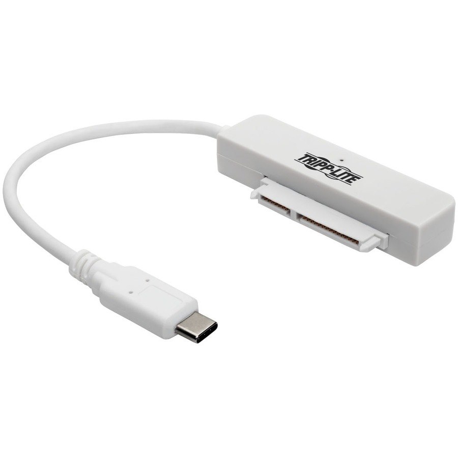 Tripp Lite by Eaton USB 3.2 Gen 2 (10 Gbps) USB-C to SATA III Adapter Cable with UASP, 2.5 in. SATA Hard Drives, Thunderbolt 3 Compatible, White