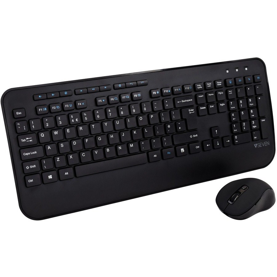 V7 CKW300UK Keyboard & Mouse - QWERTY - English (UK)