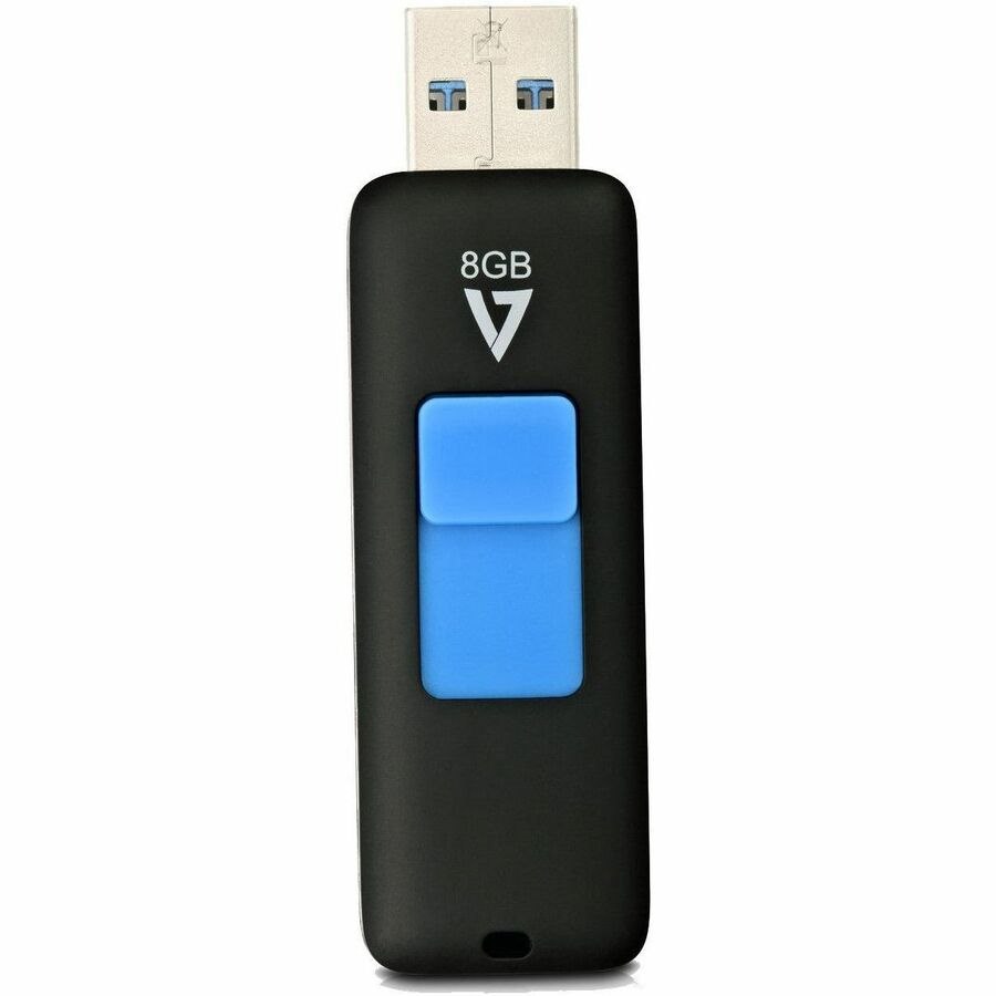 V7 VF38GAR-3E 8 GB USB 3.0 Flash Drive - Black