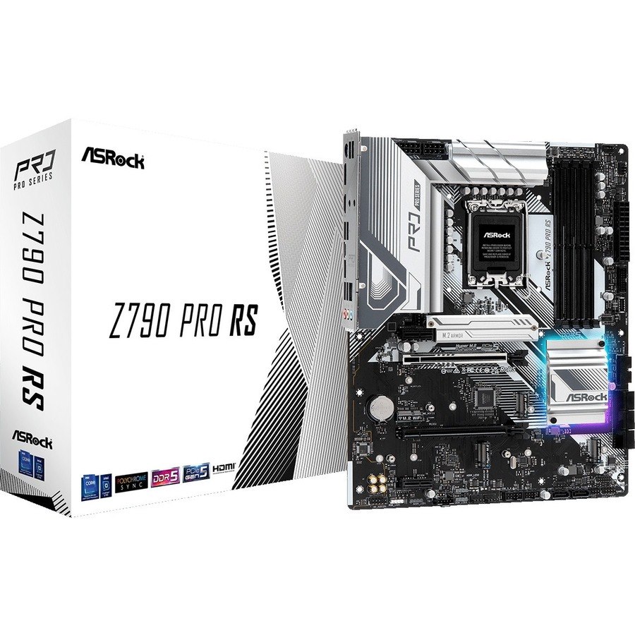 ASRock Z790 PRO RS Gaming Desktop Motherboard - Intel Z790 Chipset - Socket LGA-1700 - ATX