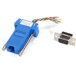 Black Box Modular Adapter Kit - DB9 Female to RJ45 Female, Blue