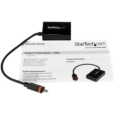 StarTech.com SlimPort / MyDP to VGA Video Converter &acirc;&euro;" Micro USB to VGA Adapter for HP ChromeBook 11 &acirc;&euro;" 1080p