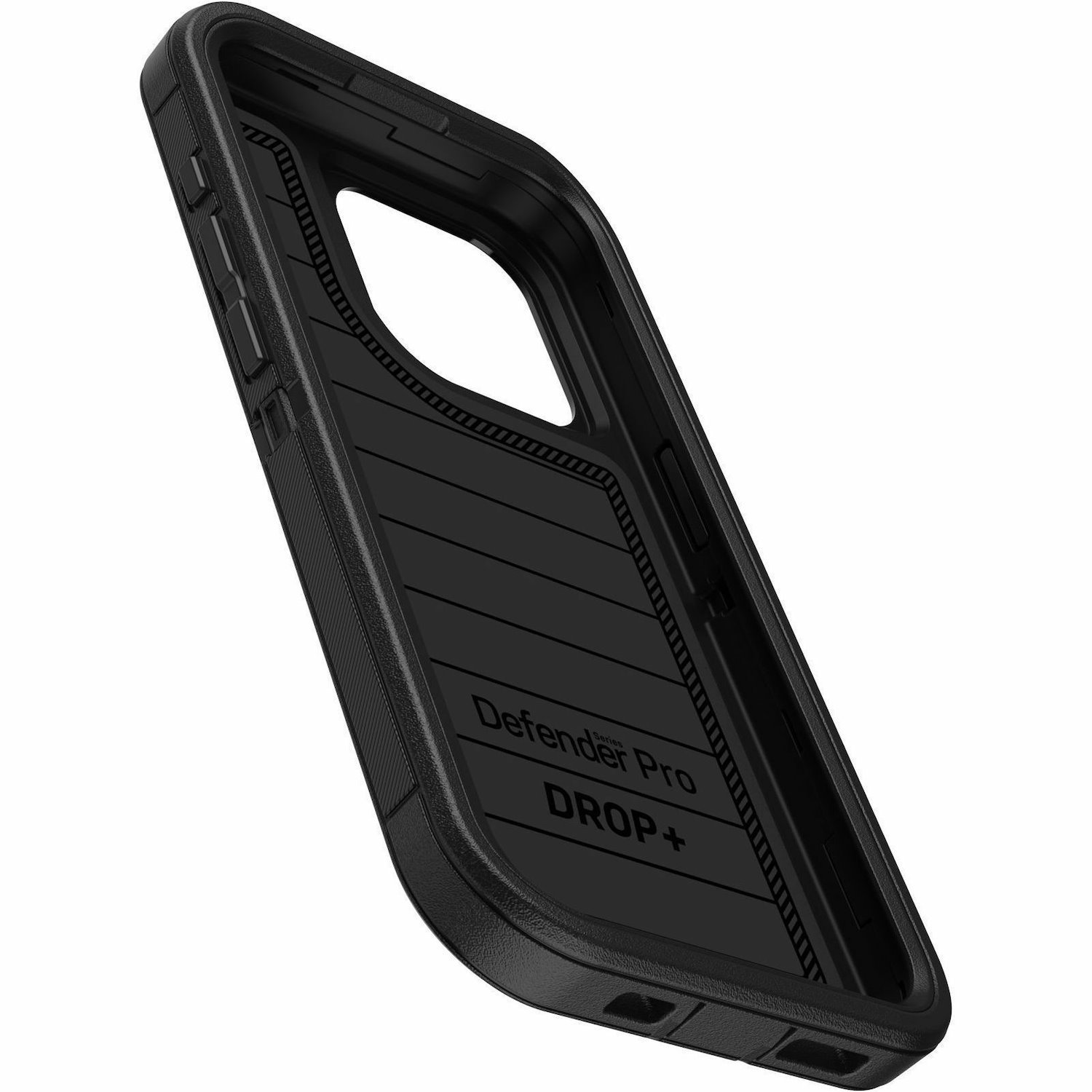 OtterBox Defender Series Pro Rugged Carrying Case (Holster) Apple iPhone 15 Pro Smartphone - Black