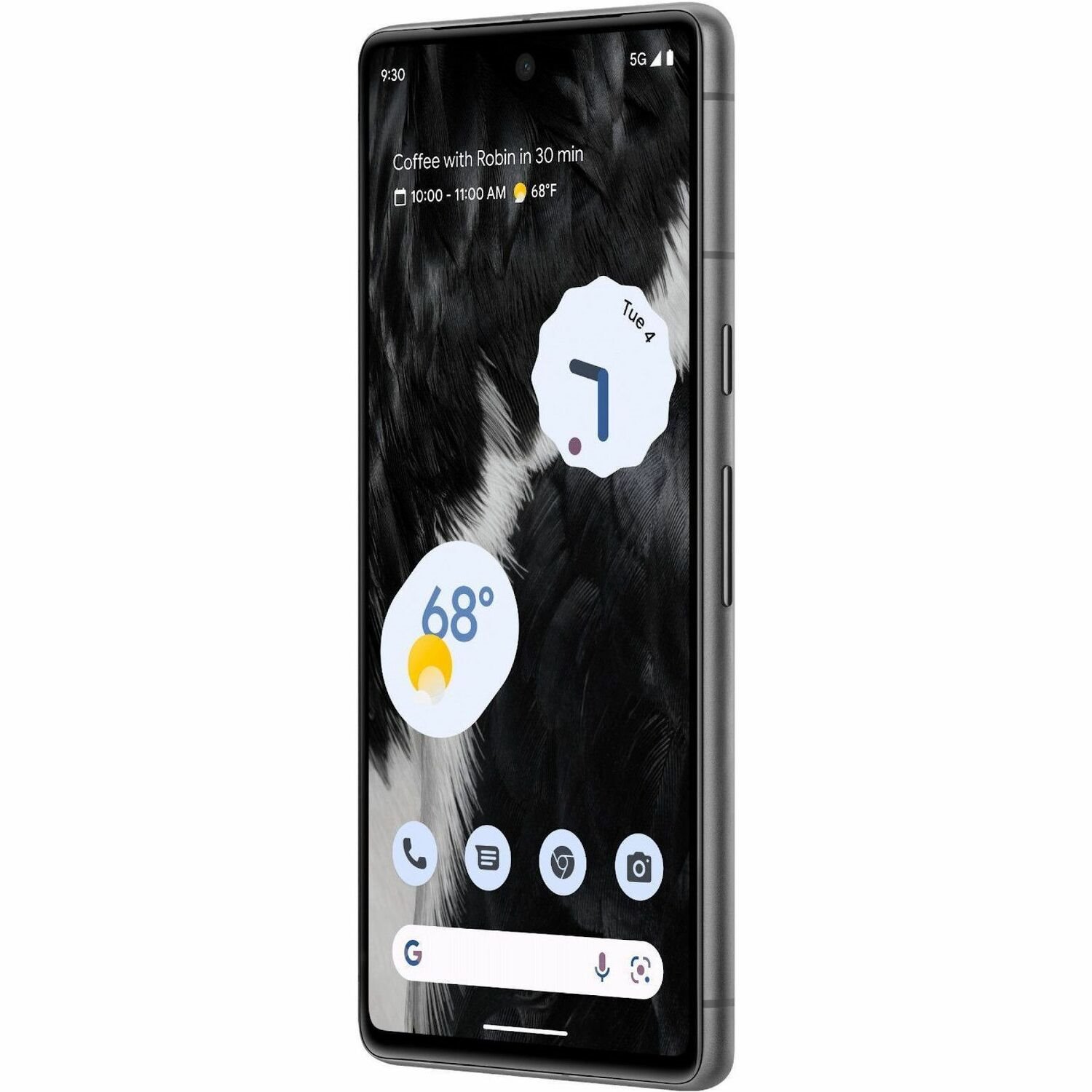 Google Pixel 7 256 GB Smartphone - 16 cm (6.3") OLED Full HD Plus 1080 x 2400 - Octa-core (Cortex X1Dual-core (2 Core) 2.85 GHz + Cortex A78 Dual-core (2 Core) 2.35 GHz + Cortex A55 Quad-core (4 Core) 1.80 GHz - 8 GB RAM - Android 13 - 5G - Obsidian