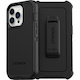 OtterBox Defender Rugged Carrying Case (Holster) Apple iPhone 13 Pro Smartphone - Black