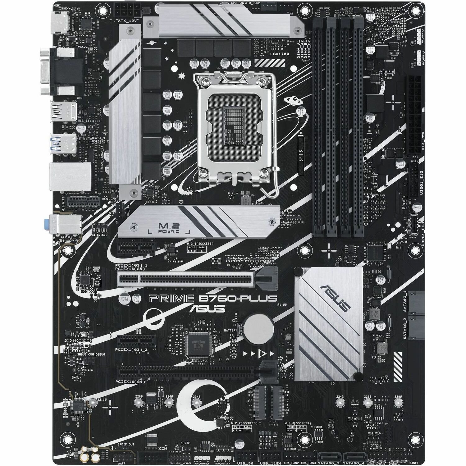 Asus Prime B760-PLUS Desktop Motherboard - Intel B760 Chipset - Socket LGA-1700 - ATX