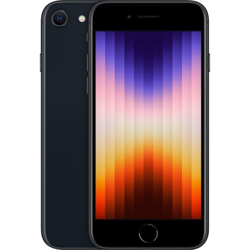Apple iPhone SE 128 GB Smartphone - 11.9 cm (4.7") LCD HD 1334 x 750 - Hexa-core (AvalancheDual-core (2 Core)Blizzard Quad-core (4 Core) - 4 GB RAM - iOS 15 - 5G - Midnight