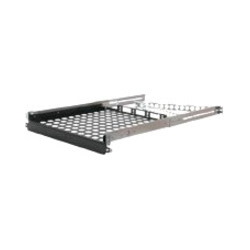Rack Solutions 2U Sliding Laptop Shelf 17in (D) with Cable Management Arm