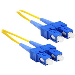 ENET 2M SC/SC Duplex Single-mode 9/125 OS1 or Better Yellow Fiber Patch Cable 2 meter SC-SC Individually Tested