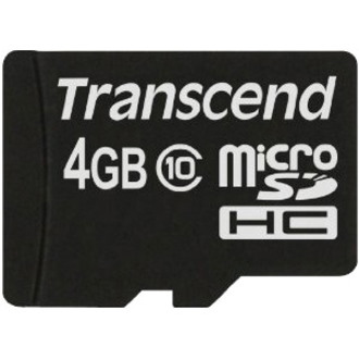 Transcend 4 GB Class 10 microSDHC