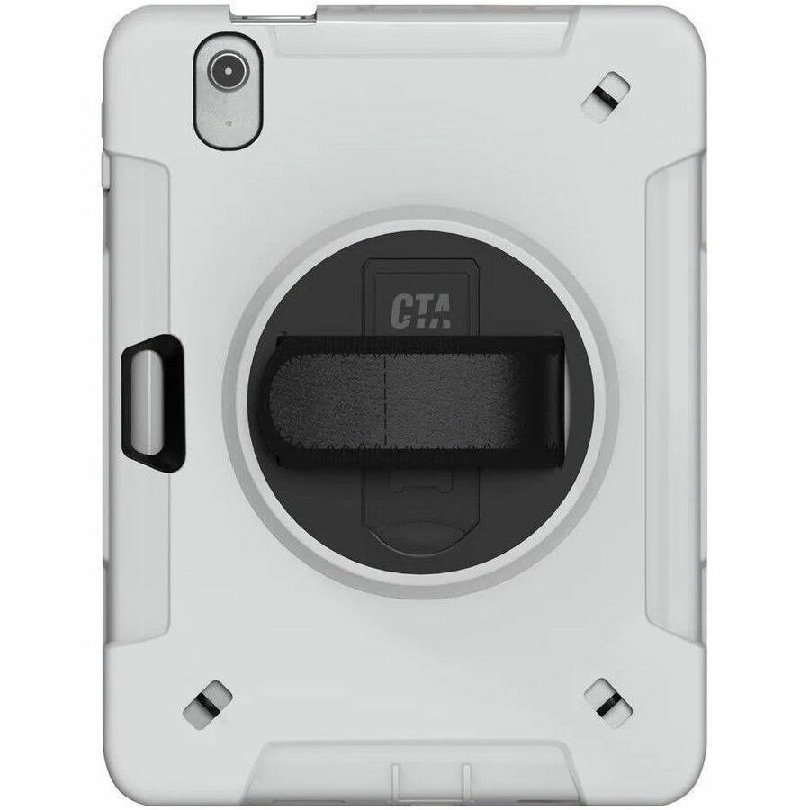 CTA Digital Rugged Carrying Case for 10.9" Apple iPad (10th Generation) Tablet - White