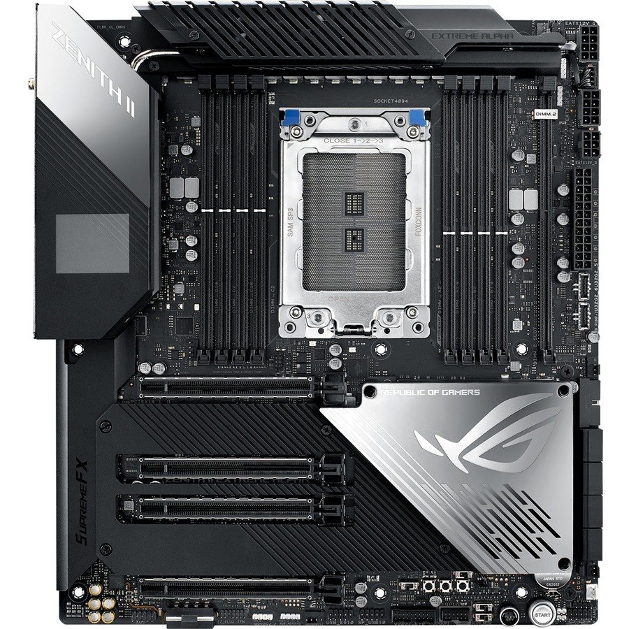 Asus ROG Zenith II Extreme Alpha Desktop Motherboard - AMD Chipset - Socket sTRX4 - Extended ATX