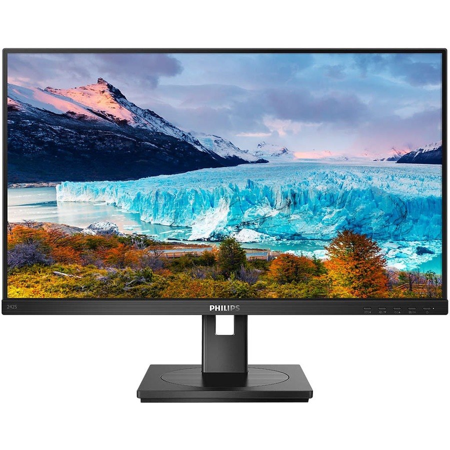 Philips 242S1AE 24" Class Full HD LCD Monitor - 16:9 - Textured Black