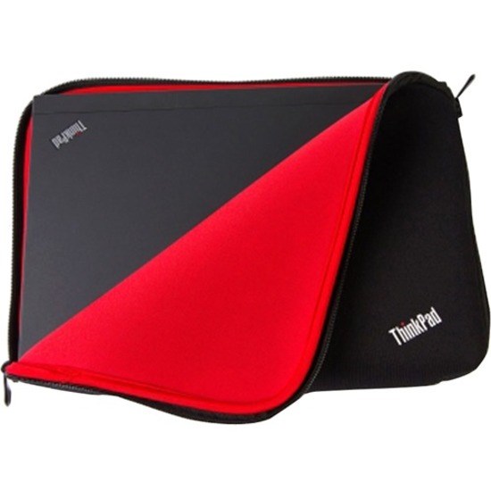 Lenovo Fitted Carrying Case (Sleeve) for 35.6 cm (14") Notebook - Red, Black