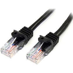 StarTech.com 10m Black Cat5e Patch Cable with Snagless RJ45 Connectors - Long Ethernet Cable - 10 m Cat 5e UTP Cable