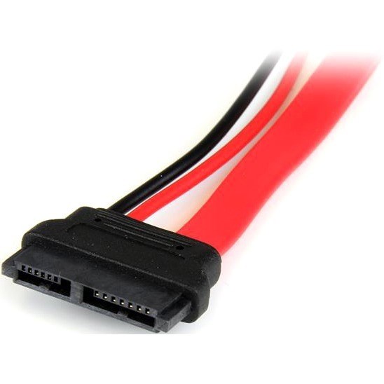 StarTech.com 6in Slimline SATA to SATA Adapter with Power - F/M