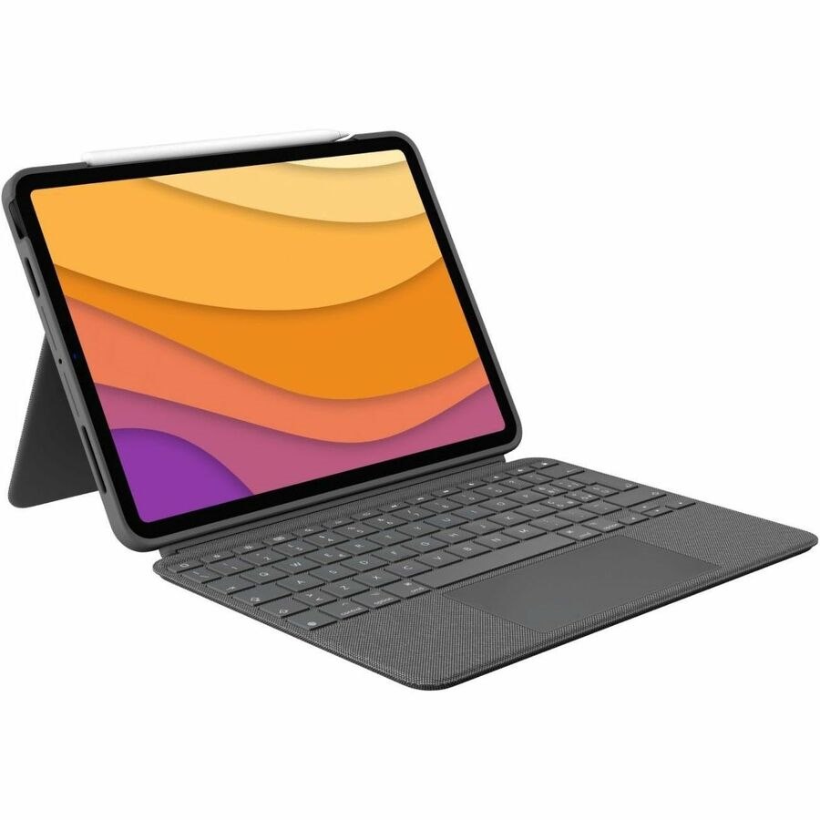 Logitech Combo Touch Keyboard/Cover Case for 33 cm (13") Apple iPad Air 13 (2024) Tablet - Oxford Gray