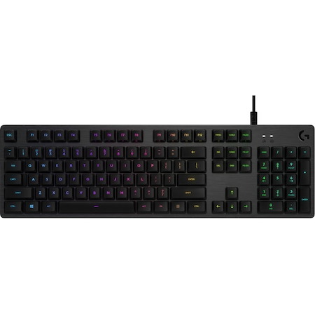 Logitech G512 RGB Mechanical Gaming Keyboard, GX Blue, USB Passthrough