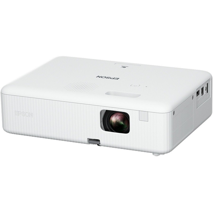 Epson CO-W01 3LCD Projector - 16:10 - Ceiling Mountable, Desktop - White