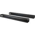 StarTech.com Vertical Cable Organizer with Finger Ducts - Vertical Cable Management Panel - Rack-Mount Cable Raceway - 40U - 6 ft.