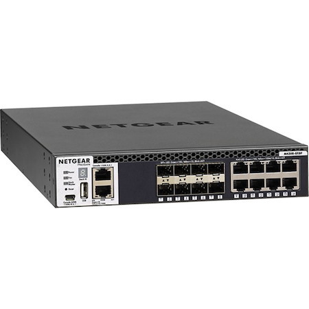 Netgear ProSafe M4300 M4300-8X8F 8 Ports Manageable Layer 3 Switch - 10 Gigabit Ethernet, Gigabit Ethernet - 10GBase-T, 10GBase-LR, 10GBase-SR, 1000Base-SX, 1000Base-LX, 10GBase-LRM