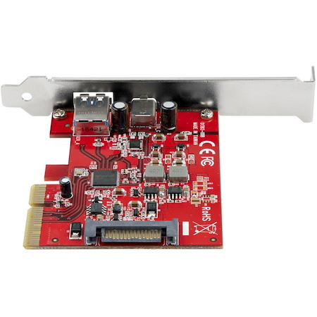 StarTech.com 2-Port 10Gbps USB-A & USB-C PCIe Card Adapter - USB 3.2 Gen 2 PCI Express Expansion Add-On Card - Windows, macOS, Linux