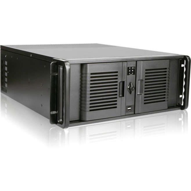 iStarUSA 4U Compact Stylish Rackmount Chassis with 500W Redundant Power Supply