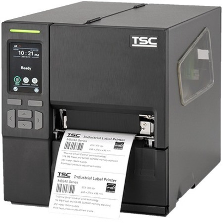 TSC Printers MB240T Industrial, Desktop Direct Thermal/Thermal Transfer Printer - Monochrome - Label Print - Ethernet - USB - USB Host - Bluetooth - US
