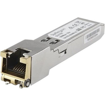StarTech.com Juniper SFP-1GE-FE-E-T Compatible SFP Module - 1000BASE-T - 1GE Gigabit Ethernet SFP to RJ45 Cat6/Cat5e Transceiver - 100m
