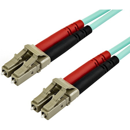 StarTech.com 7m (22ft) LC/UPC to LC/UPC OM3 Multimode Fiber Optic Cable, Full Duplex Zipcord Fiber, 100Gbps, LOMMF, LSZH Fiber Patch Cord