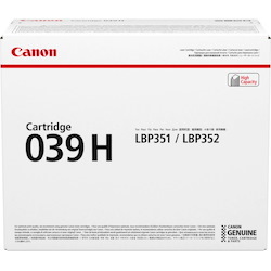 Canon 039 H Original High Yield Laser Toner Cartridge - Black Pack