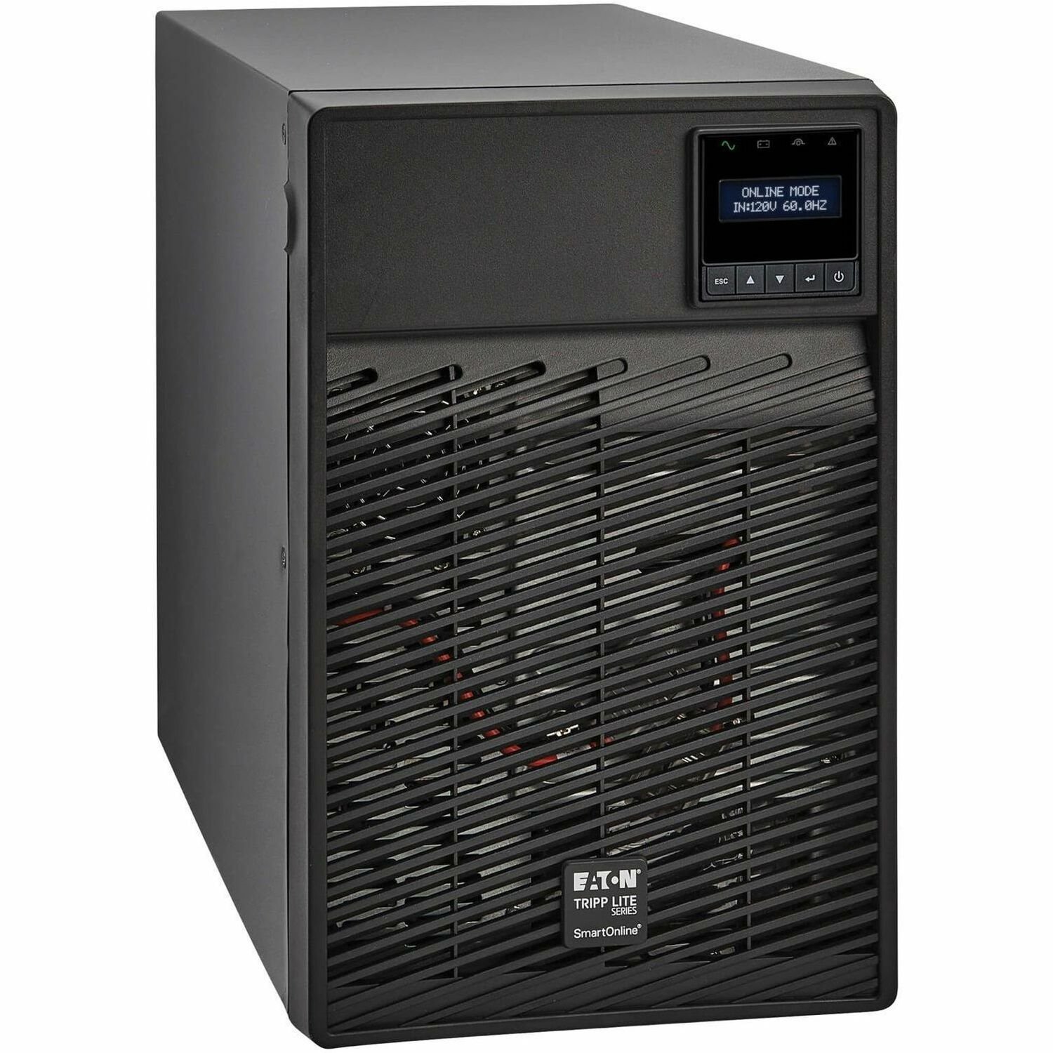 Eaton Tripp Lite Series SmartOnline 120V 700VA 630W Double-Conversion UPS, 6 Outlets, Network Card Option, LCD, USB, DB9, Tower
