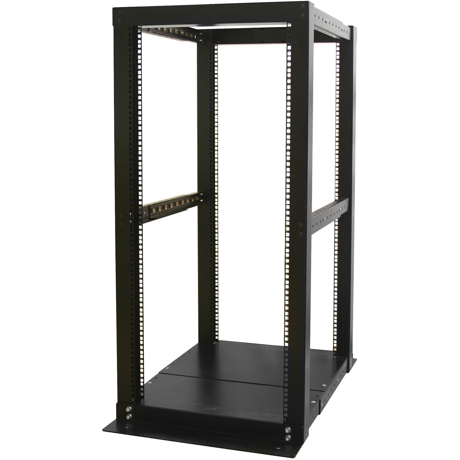 StarTech.com 25U Adjustable Depth 4 Post Open Frame Server Rack Cabinet