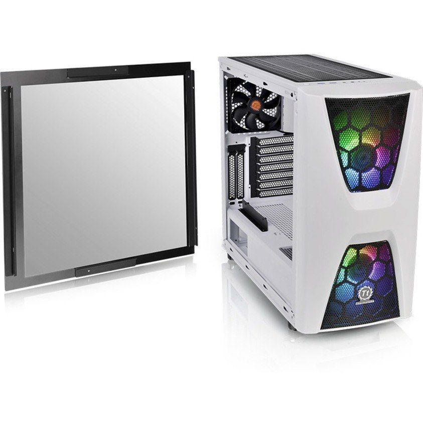 Thermaltake Commander C34 Snow Dual 200MM ARGB Fans Tempered Glass ATX Mid-Tower Chassis