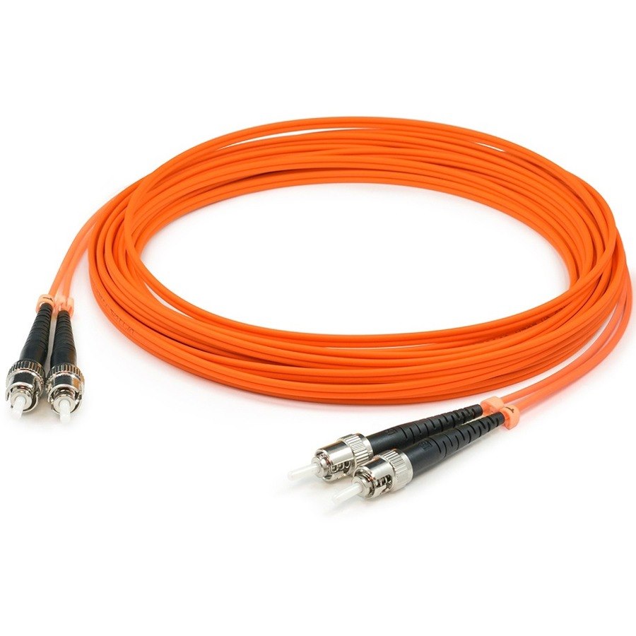 AddOn 9m ST (Male) to ST (Male) Orange OM1 Duplex Fiber OFNR (Riser-Rated) Patch Cable