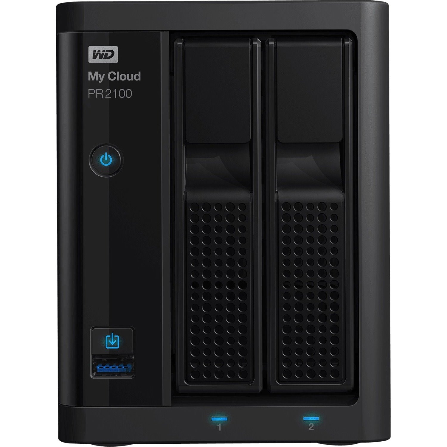 WD My Cloud Pro PR2100 2 x Total Bays NAS Storage System - 4 TB HDD - Intel Pentium N3710 Quad-core (4 Core) 1.60 GHz - 4 GB RAM - DDR3L SDRAM Desktop