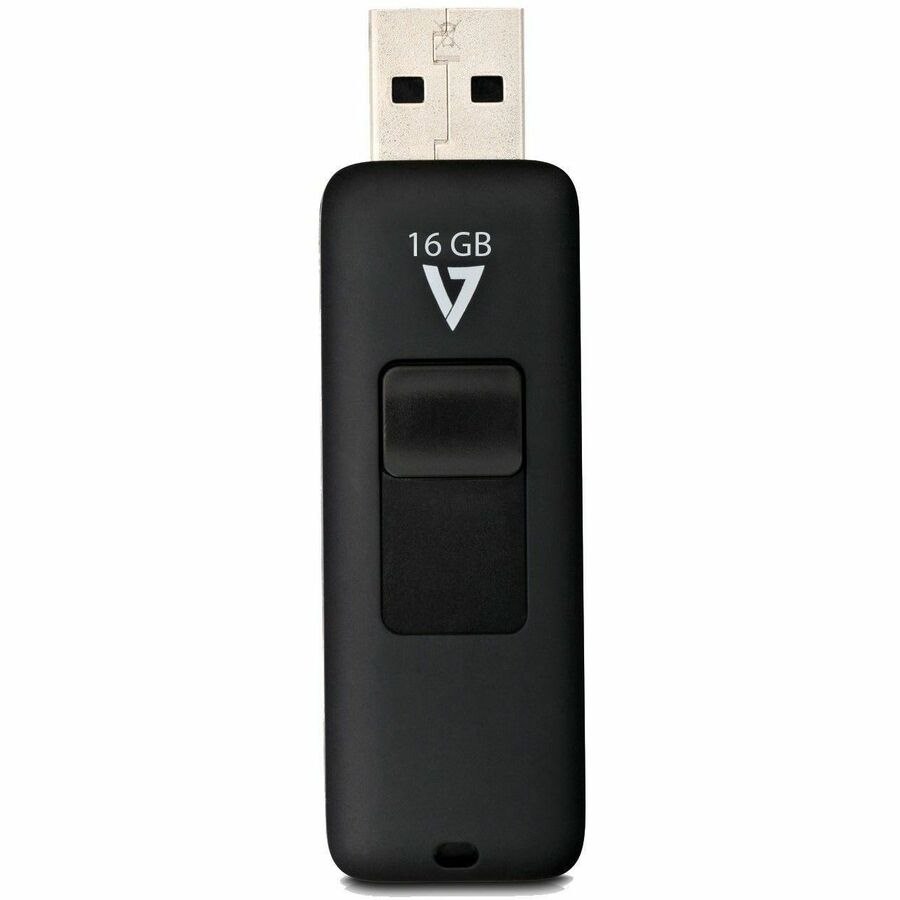 V7 VF216GAR-3E 16 GB USB 2.0 Flash Drive - Black