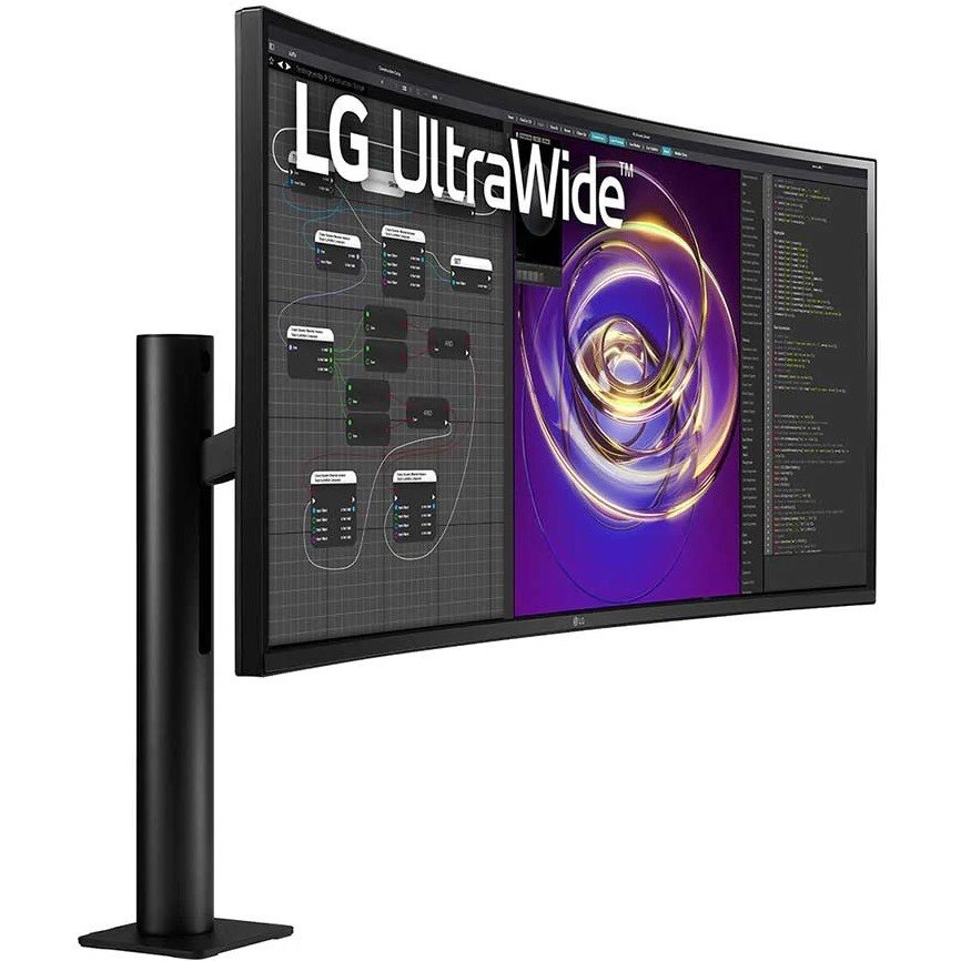 LG Ultrawide 34BP88CN-B 34" UW-QHD Curved Screen Edge LED LCD Monitor - 21:9 - Black