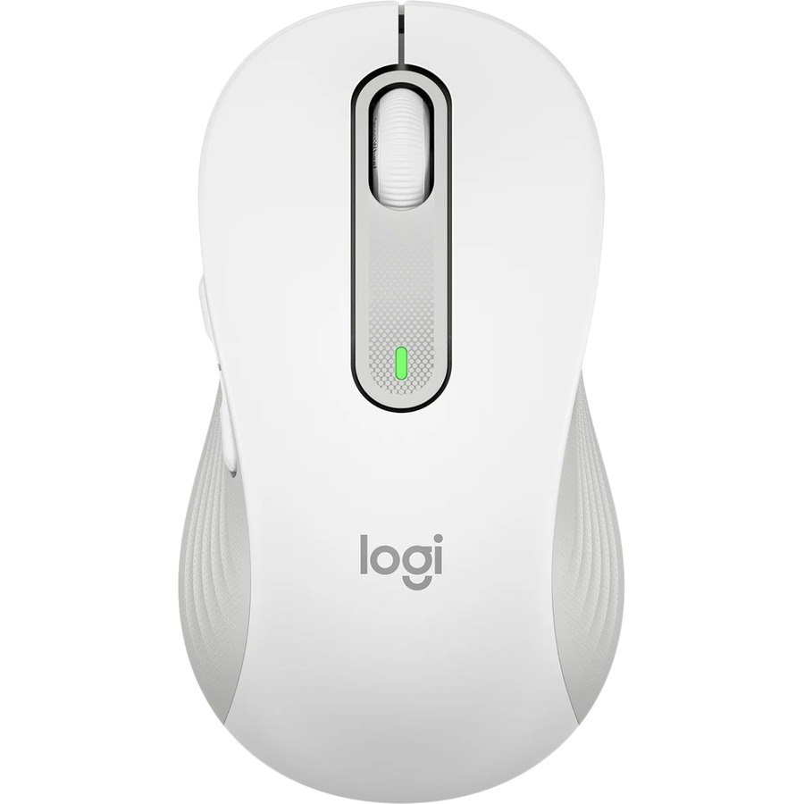 Logitech Signature M650 L Mouse - Bluetooth/Radio Frequency - USB - Optical - 5 Button(s) - 5 Programmable Button(s) - Off White