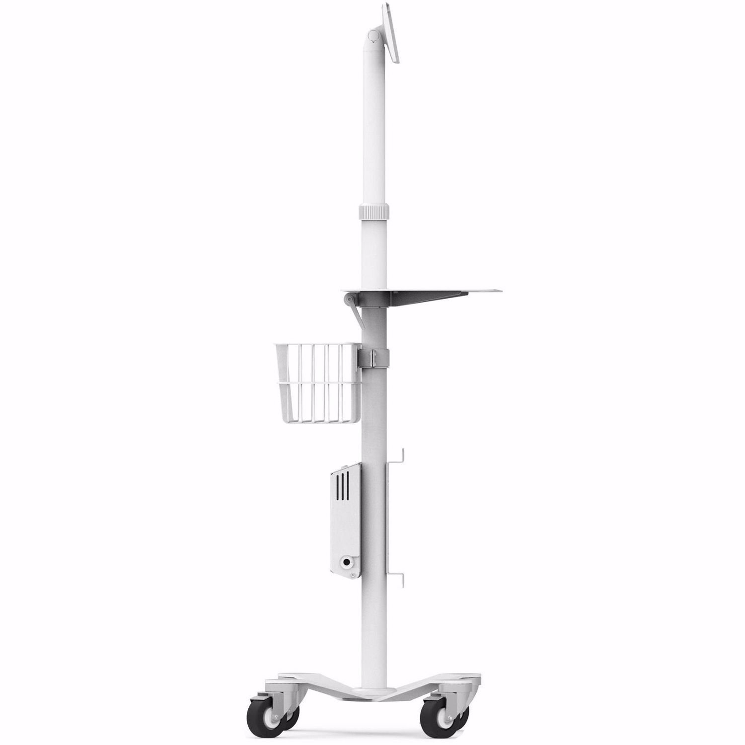 Compulocks Medical Rolling Cart - VESA Compatible White