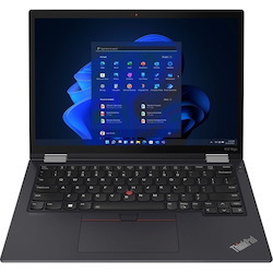 Lenovo ThinkPad X13 Yoga Gen 3 21AW0032UK 33.8 cm (13.3") Touchscreen Notebook - WUXGA - 1920 x 1200 - Intel Core i5 12th Gen i5-1235U Deca-core (10 Core) - 16 GB Total RAM - 16 GB On-board Memory - 256 GB SSD - Thunder Black