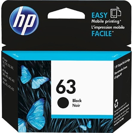 HP 63 Original Inkjet Ink Cartridge - Black Pack