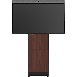Salamander Designs Wall Mount for Electronic Equipment, Computer, Cable, Display, Camera, Speaker, Video Conference Equipment, Peripheral Device - Medium Walnut, Black